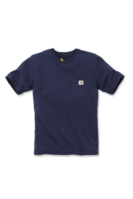 T-shirt manches courtes workwear pocket tm navy - CARHARTT - s1103296412m - 780697_0
