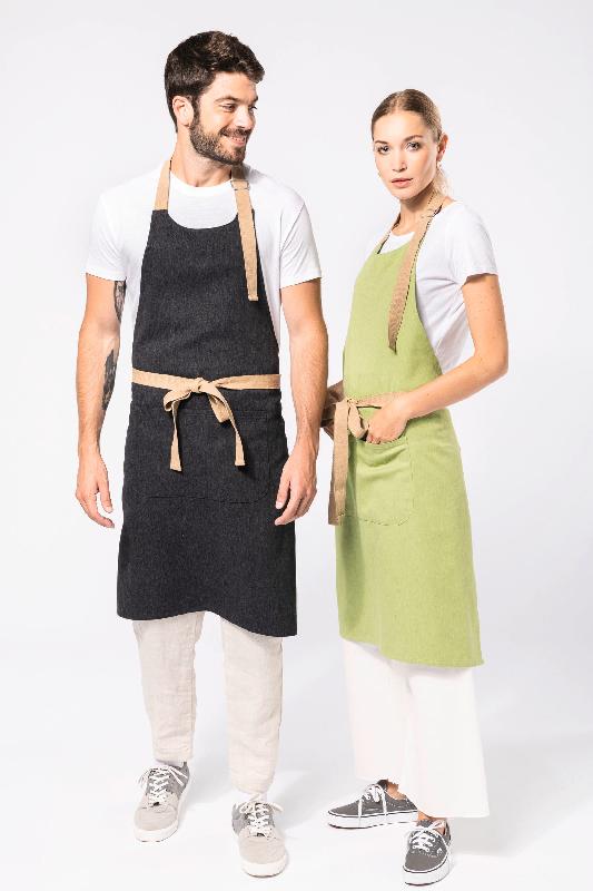 Tablier écoresponsable unisexe Kariban - Réf: K8013 - Coton et polyester recyclés - Plusieurs coloris_0