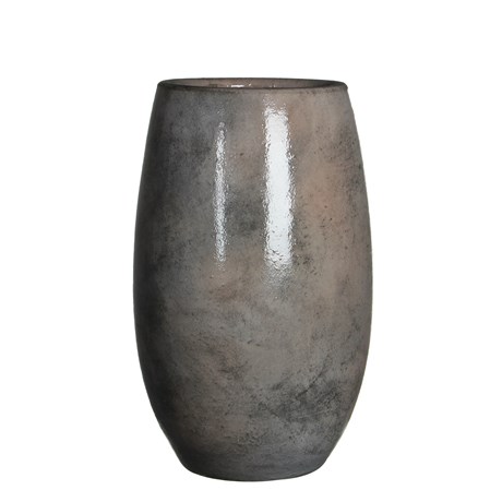 VASE EN TERRE CUITE TAUPE 35 CM