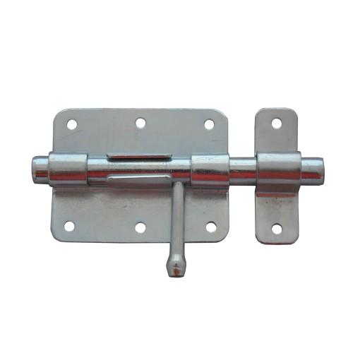 VERROU DE BOX - ZINGUÉ BLANC - PÊNE DE 8 MM BOURG INDUSTRIES
