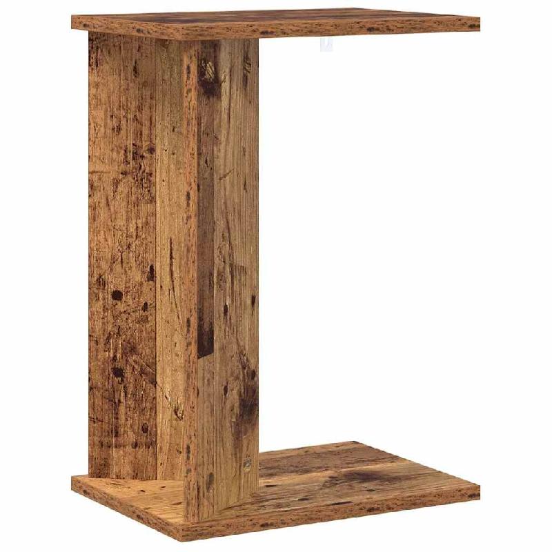 VidaXL Table d'appoint Bois ancien 35 x 25 x 50 cm Bois d'ingénierie Modèle Apex Contemporain - 891190_0