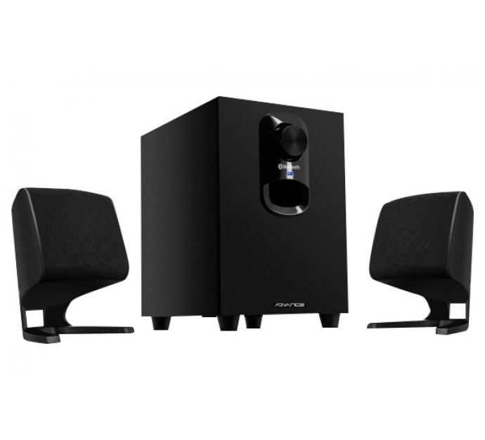 Enceintes stéréo multimédia 2.1 - 12W - Jack 3.5 mm et Bluetooth - Noir - Réf. 57705_0