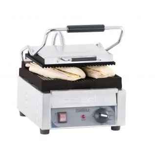 Grill panini petit premium rainurée - rainurée _0