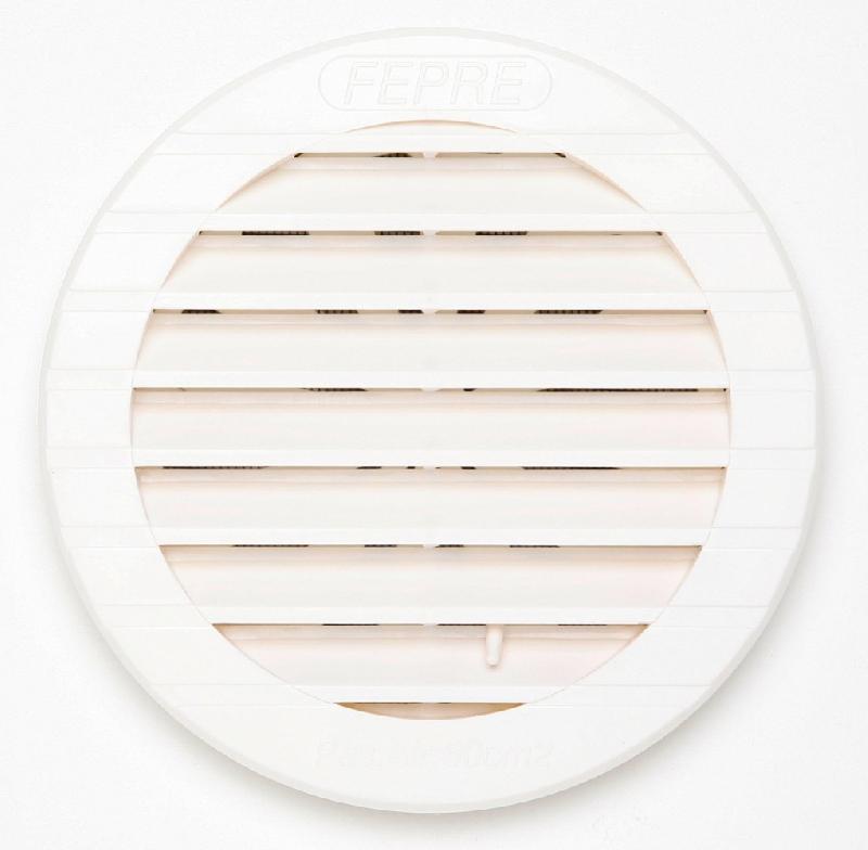Grille d'aération ABS naturelle - Diamètre 15 cm - Réglable et anti-insectes_0