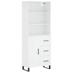 Helloshop26 - Buffet bahut commode armoire meuble de rangement organisateur cuisine salle de séjour salon haut 69,5 x 34 x 180 cm 02_0032686 - 300021_0