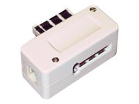 MCL SAMAR TRUNDLE PLUG RJ45 - ADAPTATEUR TÉLÉPHONE - TAE-F (M) - RJ-45, TAE-F (F)