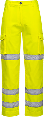 Pantalon femme haute visibilité jaune LW71 - XXL - Bandes réfléchissantes, poches multiples, norme EN ISO 20471 classe 2_0