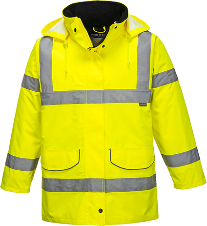 Parka femme hi-vis traffic jaune S360 - XL - réfléchissante, imperméable et certifiée CE_0
