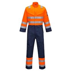 Portwest - Combinaison de travail résistante au feu MODAFLAME HV RIS Orange / Bleu Marine Taille XL - XL orange 5036108277575_0