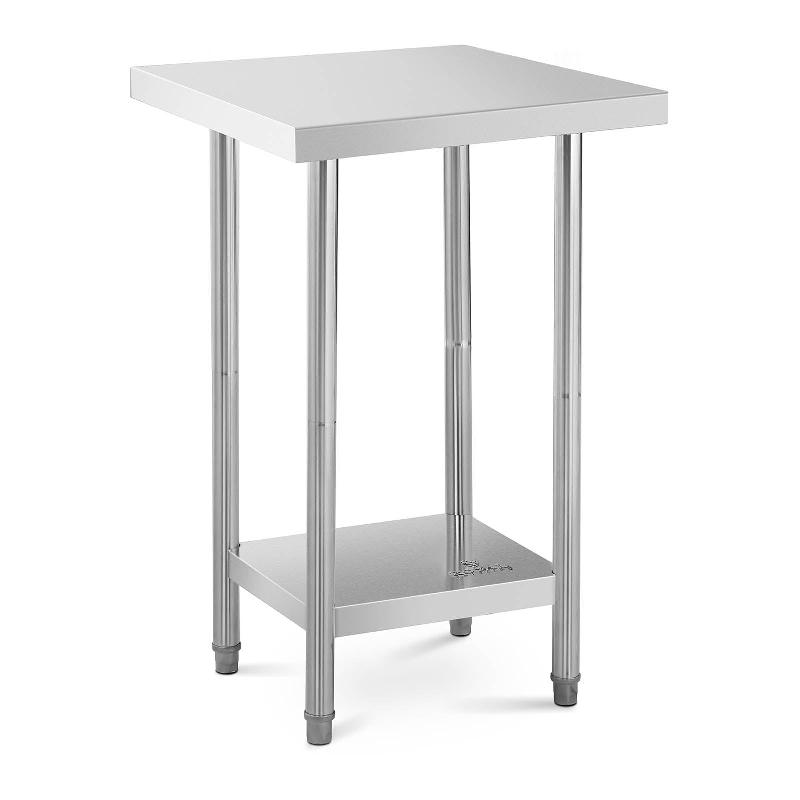 TABLE DE TRAVAIL ACIER INOXYDABLE INOX - 61 X 61 CM CAPACITÉ DE 480 KG PROFESSIONNEL 14_0005085_0