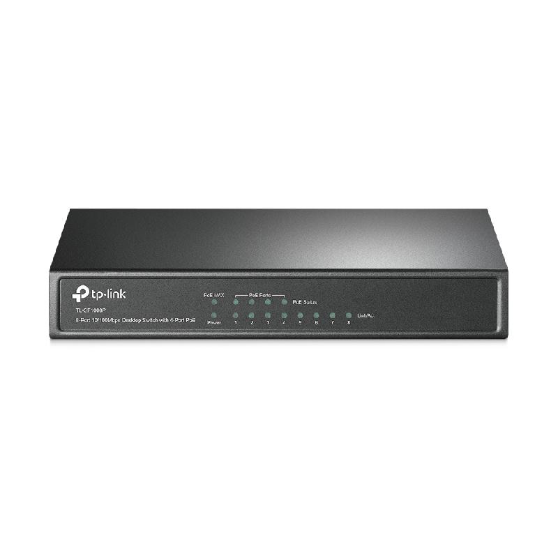 TP-Link TL-SF1008P commutateur réseau Non-géré Fast Ethernet (10/100) Connexion Ethernet, supportant l'alimentation via ce port (PoE) Olive_0
