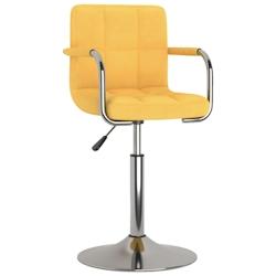 VidaXL Chaise De Salle à Manger Jaune Tissu - jaune 3087883_0