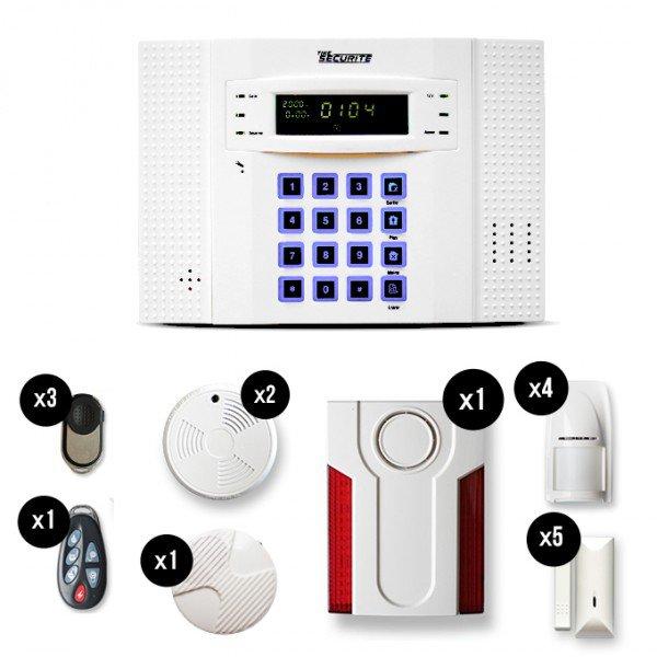Alarme maison sans fil DNB22 Box ADSL - Pack complet avec détecteurs, sirènes et télécommandes_0