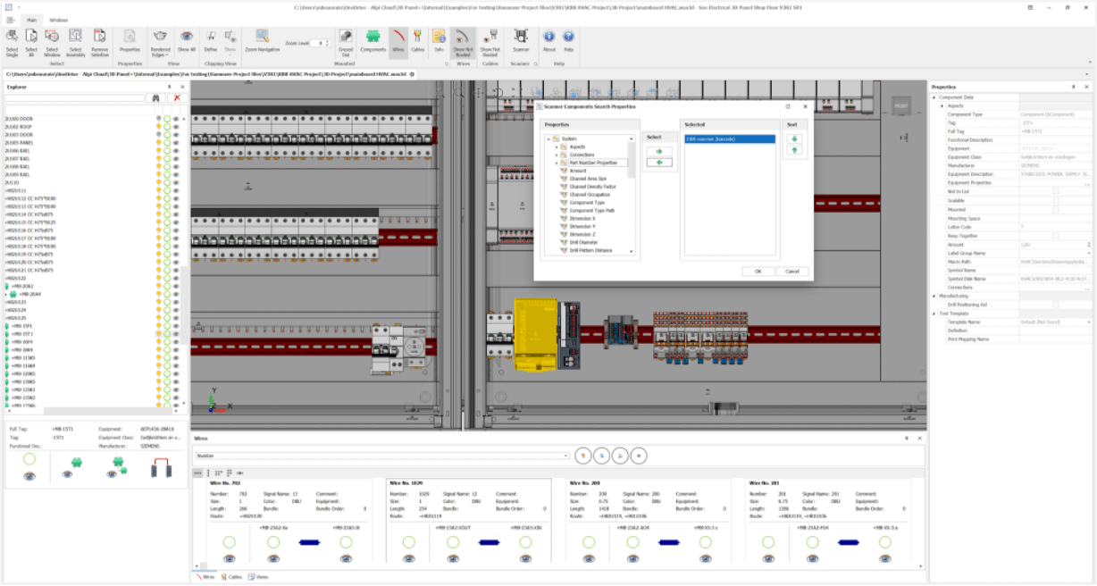 Application d'aide au montage d'armoires électriques conçues dans le logiciel 3D Panel - SEE Electrical 3D Shop Floor_0