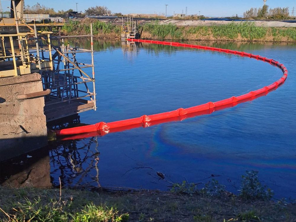 Barrage flottant antipollution - flotteurs cylindriques en mousse à cellules fermées - souple et adapté aux vents et courants forts_0