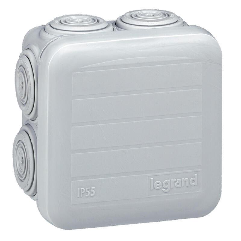 Boîte de dérivation plexo carré gris d 65x65x40mm - LEGRAND - 092005 - 420843_0