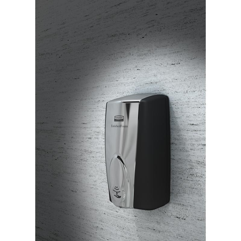 Distributeur automatique de savon autofoam capacité 1100ml corps blanc capot gris_0