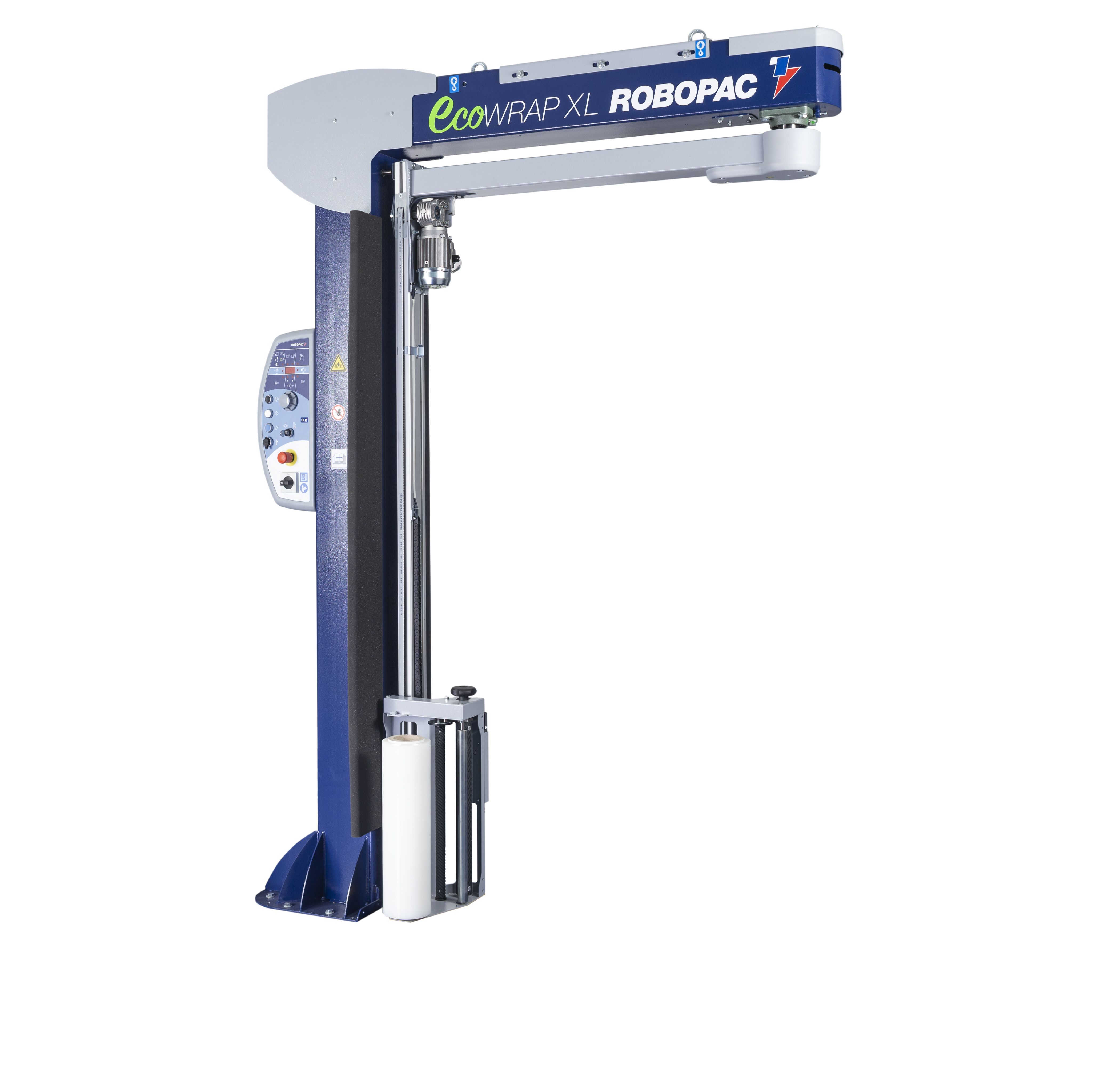 Ecowrap Plus XL - Banderoleuse à bras tournant semi-automatique Robopac - Stabilisation charges lourdes_0