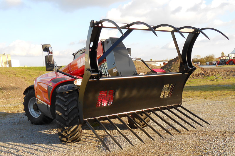 Fourche à Fumier Légère Et Incassable Amesbichler - En Polycarbonate, Flexible, Pour Chevaux, écurie, Jardin (couleur Rouge)