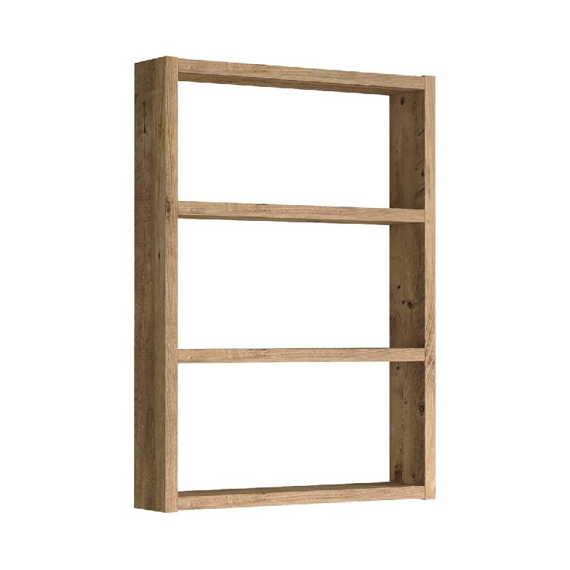 Helloshop26 - Étagère de cuisine 3 niveaux 60 x 43 x 9 cm effet chêne rustique 03_0006970 - 3001854947760_0