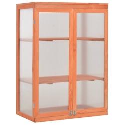 Helloshop26 - Serre tente abri plante fleur légumes bois 75 x 47 x 109 cm marron 02_0044652 - 3000220283624_0
