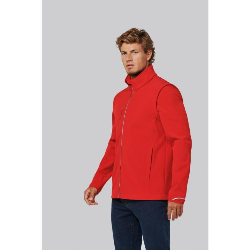 PA323 - Veste softshell sport unisexe - manches amovibles, respirante et imperméable_0