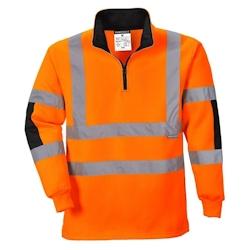 Portwest - Sweat-shirt Rugby XENON HV Orange Taille XXXL - Haute Visibilité, Normes EN ISO 20471, ANSI/ISEA 107-2015_0