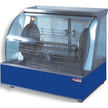 Rôtissoire électrique rotative Diamond - 4 paniers - vitre bombée - thermostat jusqu'à 300°C_0