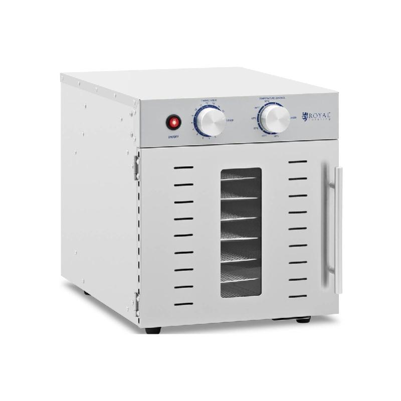 Royal Catering - Royal Catering RCDA-800/23S Déshydrateur alimentaire 800 W 8 étagères Sèche alimentaire Déshydrateur professionnel - 4062859095602_0