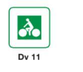 Signalisation cyclable DV 11 - panneau routier 200x200_0