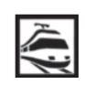 Panneau de signalisation touristique - idéogramme ID 12a - pour gare avec trafic ≤ 30,000 voyageurs/an_0