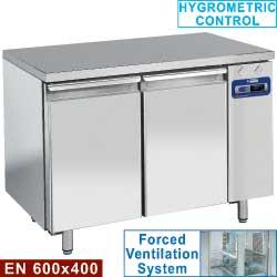 Table de congélation ventilée 2 portes - 600x400 mm (sans groupe) - TPS2B/L_0