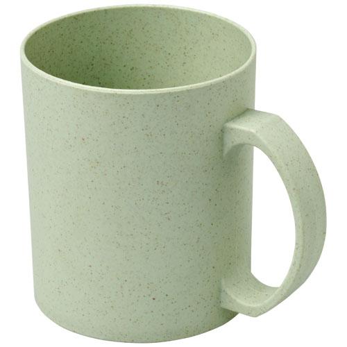 Tasse 350 ml en paille de blé Pecos - Mug à paroi simple - 50% fibre de paille de blé et 50% plastique PP - Capacité 350 ml_0