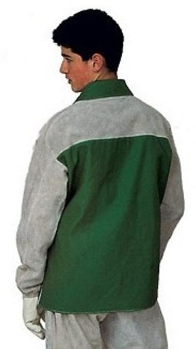 Veste de soudeur en croûte de croupon dos ignifuge vert/gris txl - GUYARD - ves41140 xl - 123650_0