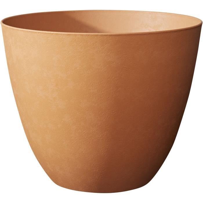 Pot de fleur - Poetic Pot Élément Rond 40 - Terre de Sienne_0