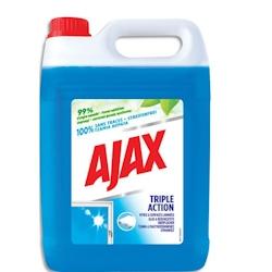 AJAX Bidon 5 Litres Nettoyant vitres et surfaces modernes Bleu 3en1 anti-traces, dégraissant, anti-goutte - 6353900_0
