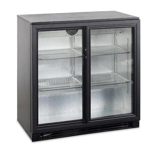 Arrière bar réfrigéré 2 portes vitrée battantes 208 litres | L2g - BBD230_0