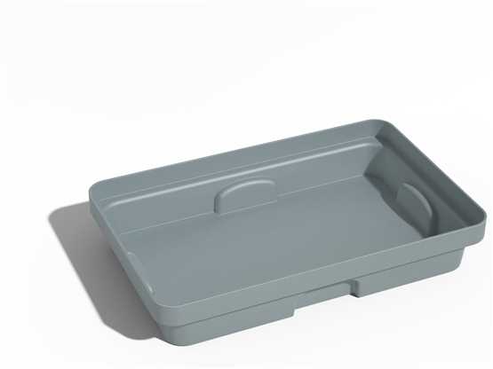 Bac de rétention en polyéthylène 20 litres sans caillebotis - LABO-RETEN BACPV20/G_0