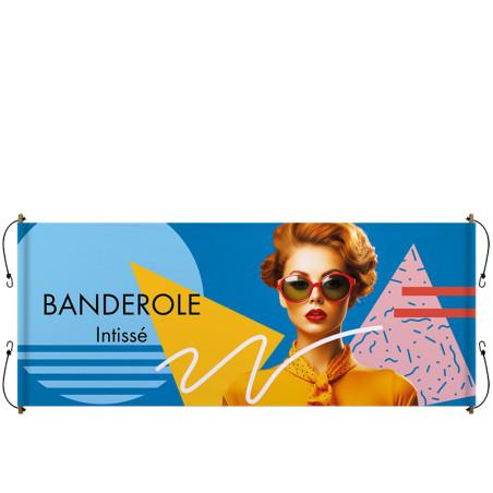 Banderole Personnalisée Intissé (tourillon bois + sandows)_0