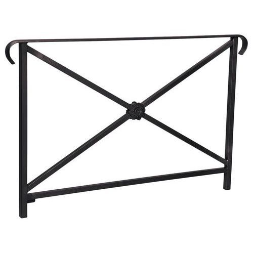 BARRIÈRE HÉRITAGE ROSACE 1.50 M DOUBLE CROSSE - NOIR 9005 - PROCITY