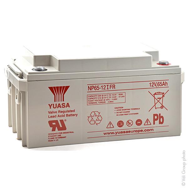 Batterie plomb AGM Yuasa NP65-12IFR - 12V 65Ah M6-F - Étanche et performante en charge cyclique_0