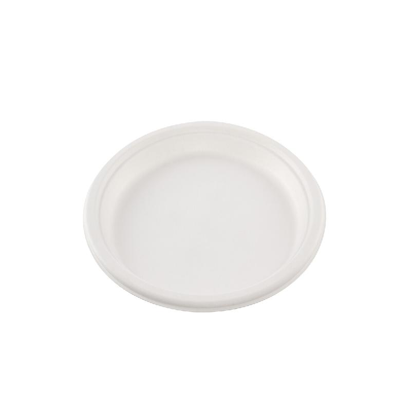 Betik Ecoline – 800 unités – Assiette ronde bagasse blanc sans PFAS – Ø 26 cm - blanc Bagasse 1011120_0