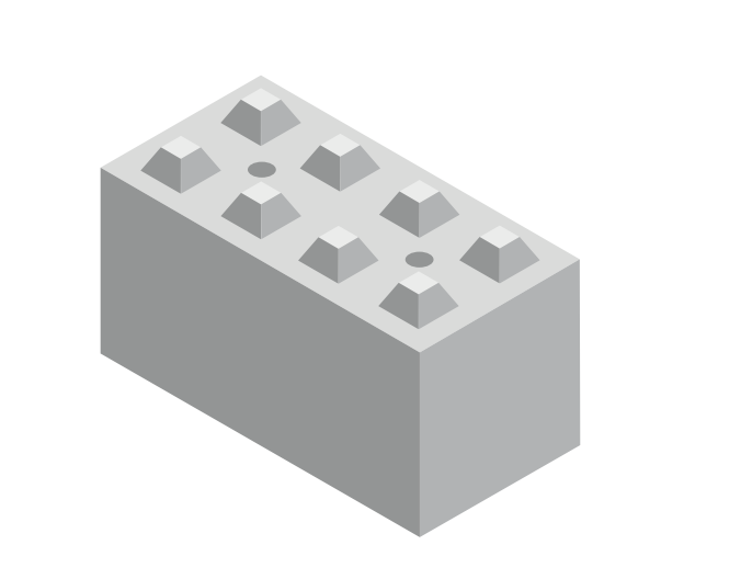 Bloc béton anti-intrusion - 60x60x120cm - lisse, matricé, teinté ou réfléchissant selon vos demandes_0