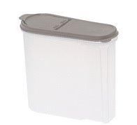 BOÎTE À CÉRÉALES 'JEAN',1,25 LITRE, GRIS/TRANSPARENT - LOT DE 5