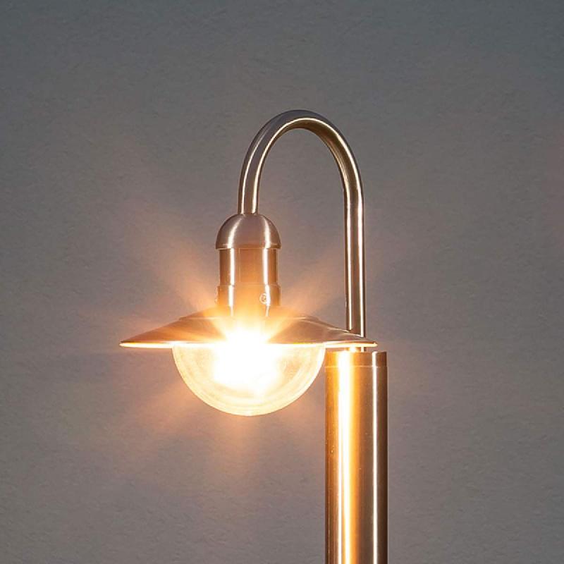LINDBY, BORNE LUMINEUSE DAMION, 140 CM, ACIER INOXYDABLE, E27, IP44