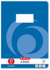 CAHIER X.BOOK, A4, LINÉATURE 27 / LIGNÉ - LOT DE 20