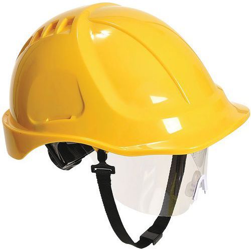 CASQUE À VISIERE ENDURANCE PLUS VISOR PW54 JAUNE - PORTWEST