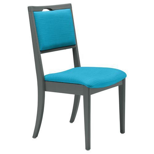 CHAISE ABAKA CURACAO - STRUCTURE HÊTRE ANTHRACITE - SUNSET CREATION