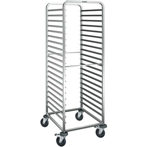 CHARIOT À GLISSIÈRES ROUES EN ACIER GALVANISÉ RWR 161-20 - BLANCO