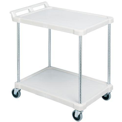 CHARIOT PLASTIQUE 2 PLATEAUX 804X468X901 MM- FORCE 180 KG - METRO